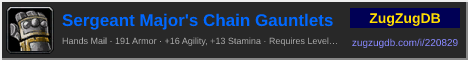 Sergeant Major's Chain Gauntlets: forum signature banner