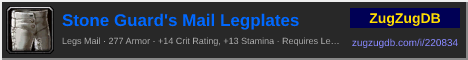 Stone Guard's Mail Legplates: forum signature banner