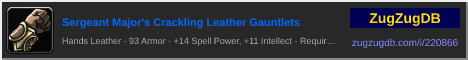 Sergeant Major's Crackling Leather Gauntlets: forum signature banner