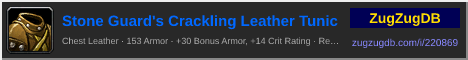 Stone Guard's Crackling Leather Tunic: forum signature banner