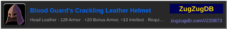 Blood Guard's Crackling Leather Helmet: forum signature banner