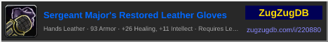 Sergeant Major's Restored Leather Gloves: forum signature banner