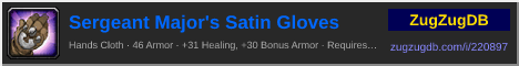 Sergeant Major's Satin Gloves: forum signature banner