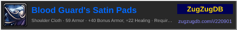 Blood Guard's Satin Pads: forum signature banner