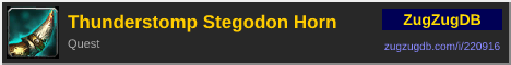 Thunderstomp Stegodon Horn: forum signature banner