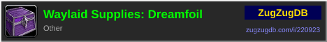Waylaid Supplies: Dreamfoil: forum signature banner