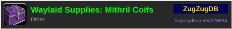 Waylaid Supplies: Mithril Coifs: forum signature banner