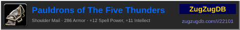 Pauldrons of The Five Thunders: forum signature banner