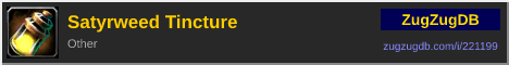 Satyrweed Tincture: forum signature banner
