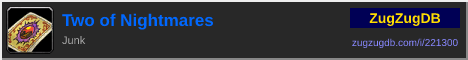 Two of Nightmares: forum signature banner