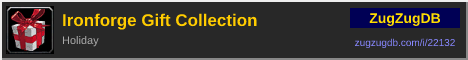 Ironforge Gift Collection: forum signature banner