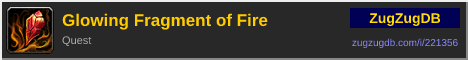 Glowing Fragment of Fire: forum signature banner