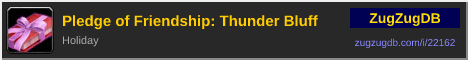 Pledge of Friendship: Thunder Bluff: forum signature banner