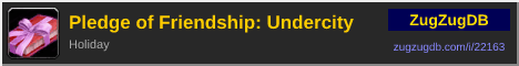 Pledge of Friendship: Undercity: forum signature banner