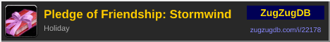 Pledge of Friendship: Stormwind: forum signature banner