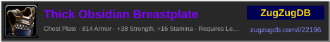 Thick Obsidian Breastplate: forum signature banner