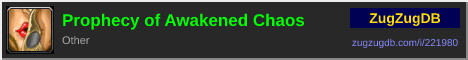 Prophecy of Awakened Chaos: forum signature banner