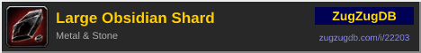 Large Obsidian Shard: forum signature banner