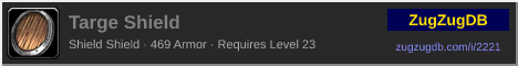 Targe Shield: forum signature banner