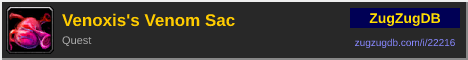 Venoxis's Venom Sac: forum signature banner