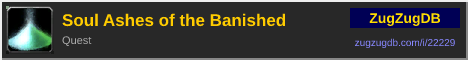 Soul Ashes of the Banished: forum signature banner