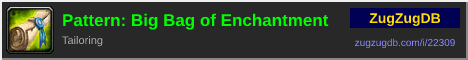 Pattern: Big Bag of Enchantment: forum signature banner