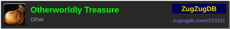Otherworldly Treasure: forum signature banner
