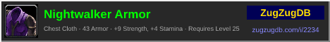 Nightwalker Armor: forum signature banner