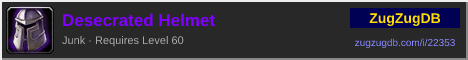 Desecrated Helmet: forum signature banner