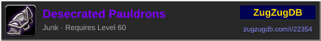 Desecrated Pauldrons: forum signature banner