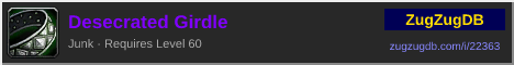 Desecrated Girdle: forum signature banner