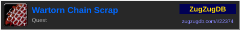 Wartorn Chain Scrap: forum signature banner