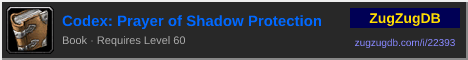Codex: Prayer of Shadow Protection: forum signature banner