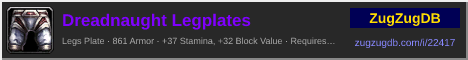 Dreadnaught Legplates: forum signature banner