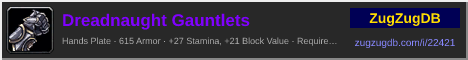 Dreadnaught Gauntlets: forum signature banner