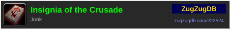 Insignia of the Crusade: forum signature banner