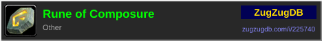 Rune of Composure: forum signature banner