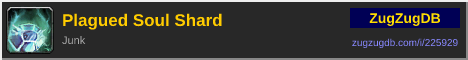 Plagued Soul Shard: forum signature banner