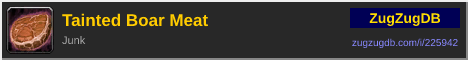 Tainted Boar Meat: forum signature banner