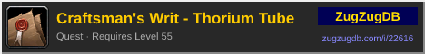 Craftsman's Writ - Thorium Tube: forum signature banner