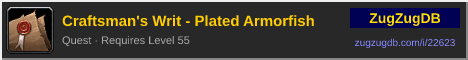 Craftsman's Writ - Plated Armorfish: forum signature banner