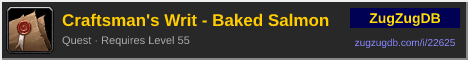 Craftsman's Writ - Baked Salmon: forum signature banner