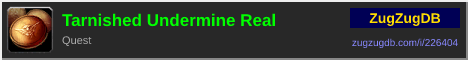 Tarnished Undermine Real: forum signature banner