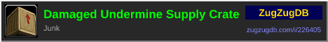 Damaged Undermine Supply Crate: forum signature banner