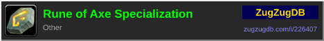Rune of Axe Specialization: forum signature banner