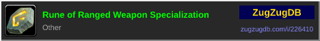 Rune of Ranged Weapon Specialization: forum signature banner
