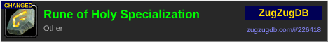 Rune of Holy Specialization: forum signature banner
