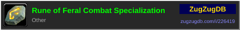 Rune of Feral Combat Specialization: forum signature banner