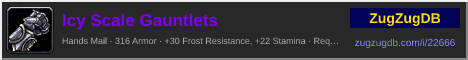 Icy Scale Gauntlets: forum signature banner
