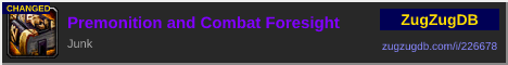 Premonition and Combat Foresight: forum signature banner